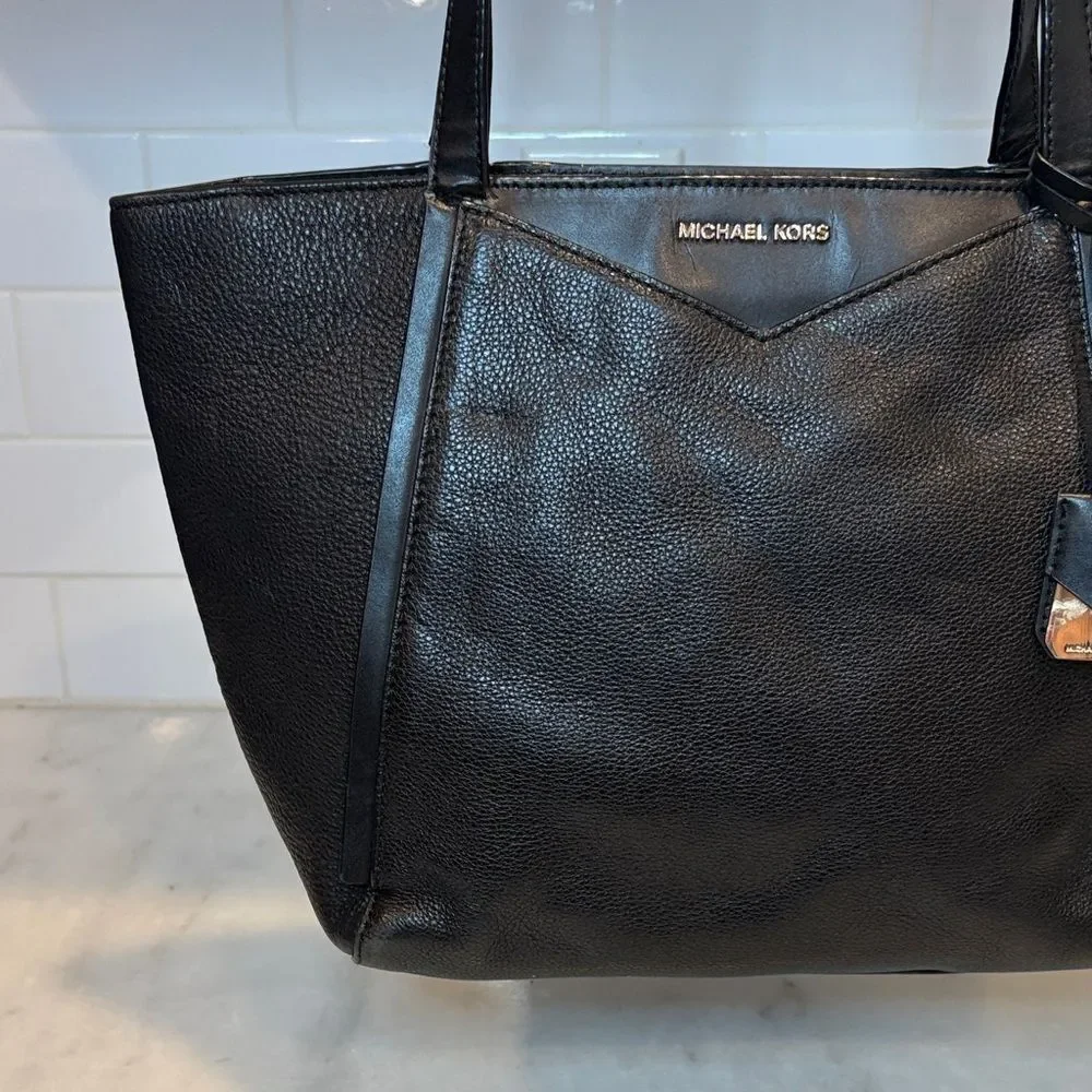 Michael Kors Bag Purse Handbag Leather Whitney Large Pebbled Tote Bag Pocketbook